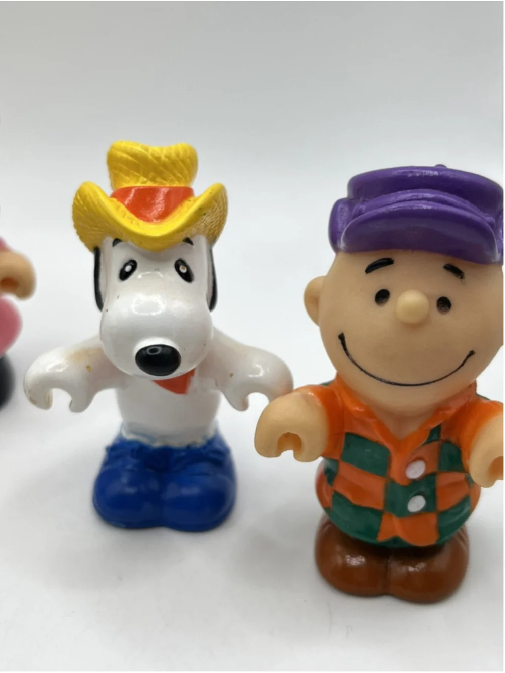5 Vintage 1989 McDonald's Peanuts Snoopy Down on the Farm Happy Meal Cake Topper